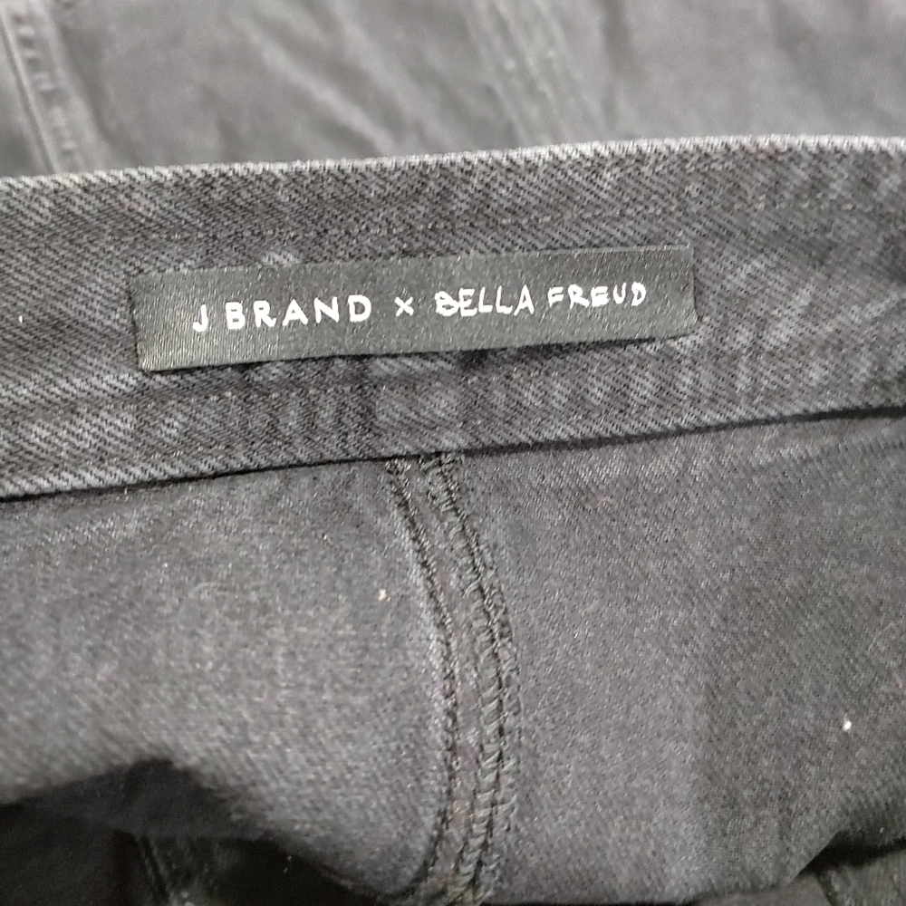 J. BRAND X BELLA FREUD BUTTON FRONT JEAN SKIRT WITH SIDE ZIP (711) - Picture 8 of 13
